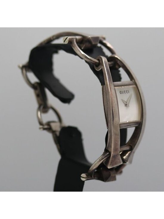 Gucci 103 Quartz Bangle Watch White Shell Dial Nam